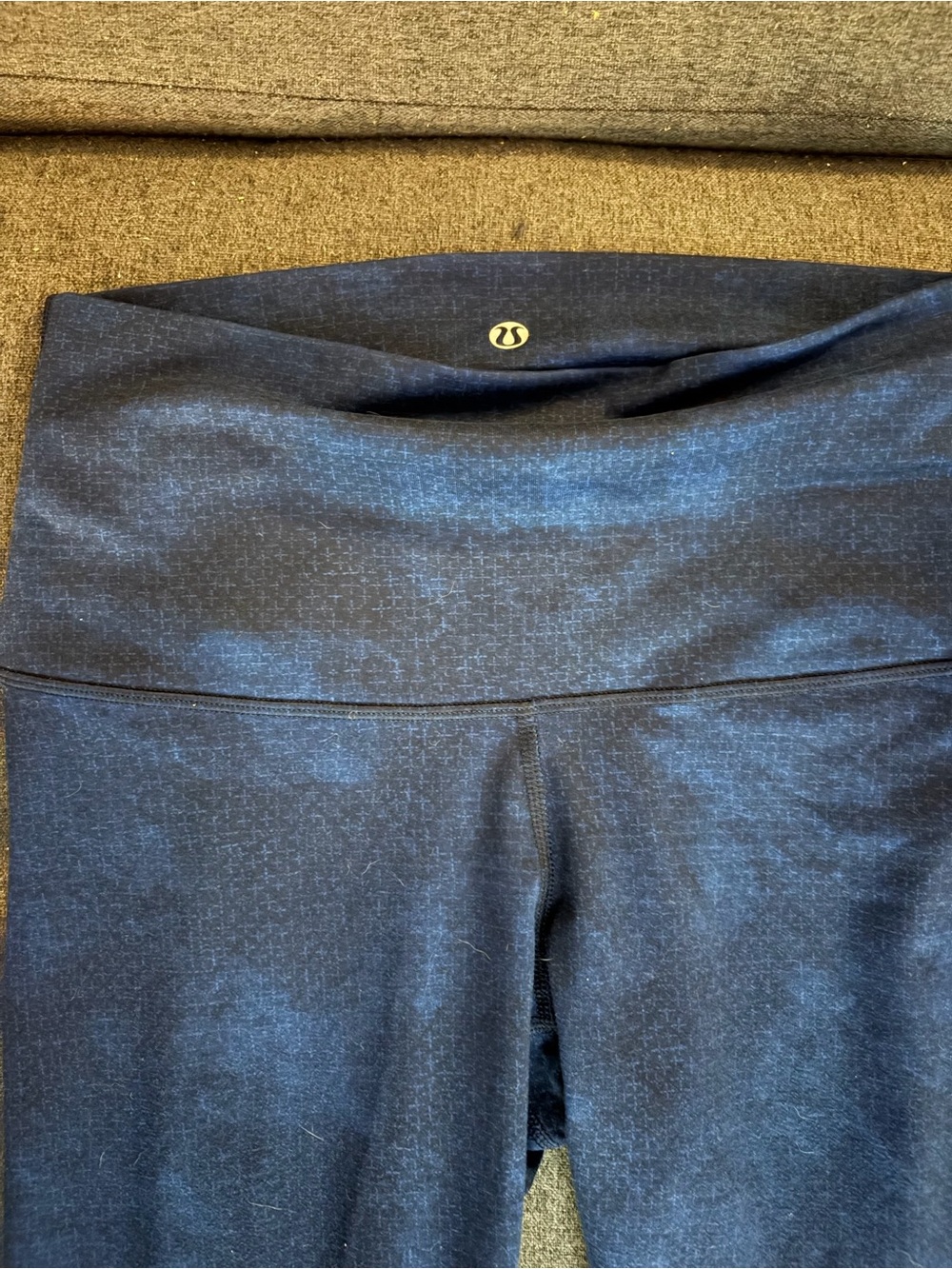 lululemon athletica Navy High-Rise Leggings with Subtle Texture